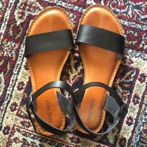 Nine West strappy black sandals